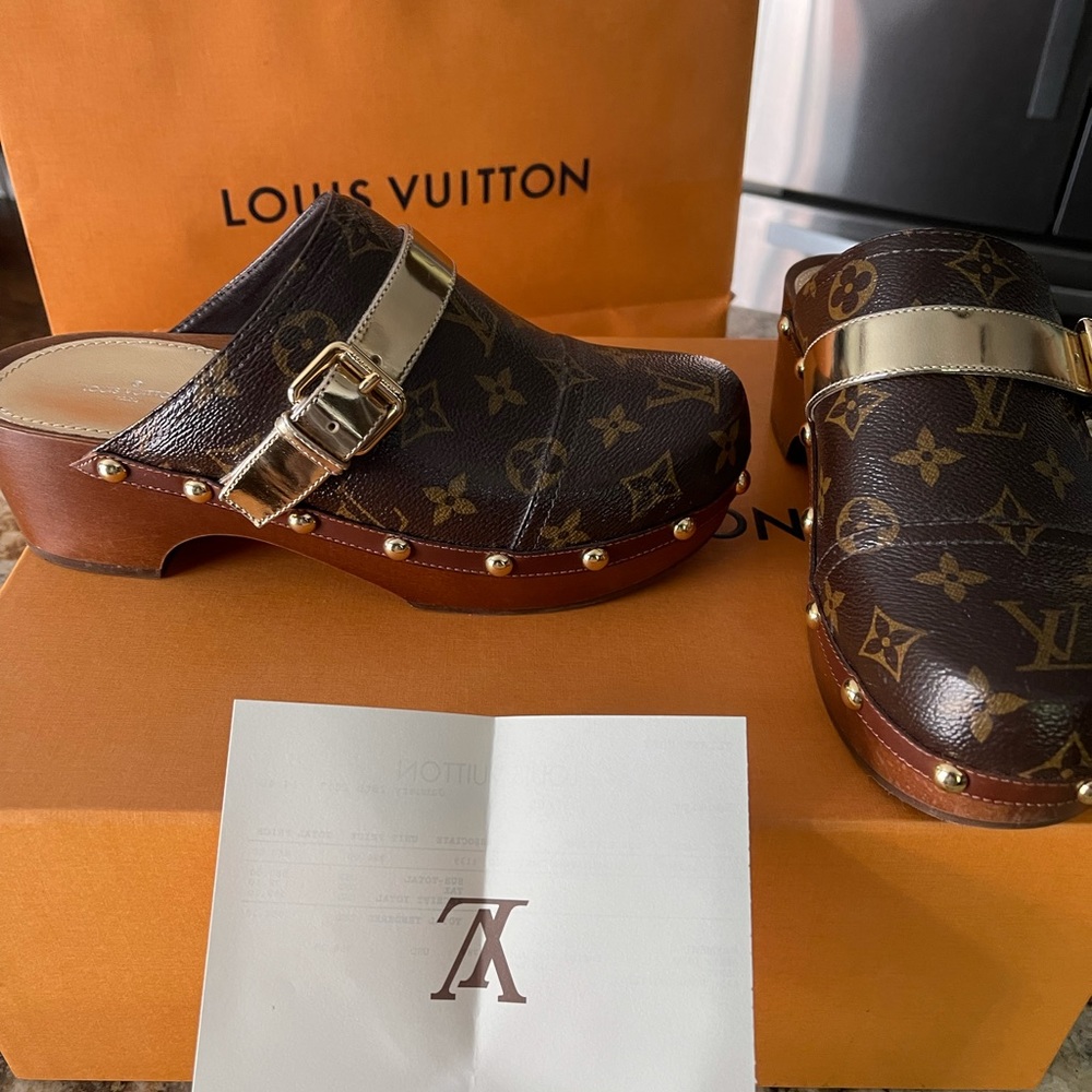 Authentic Louis Vuitton Clogs.